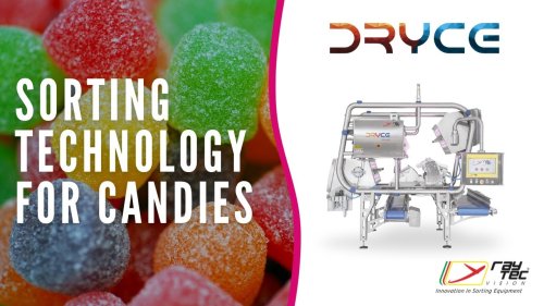 Dryce the #sortingmachine for oil and sugar-coated #candies by RAYTEC VISION Spa